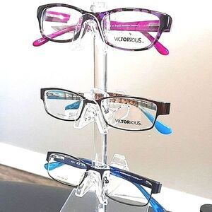 THREE PAIRRS! Rx'able Eyeglass Frames, VICTORIOUS, modern trendy, full rim, LOT